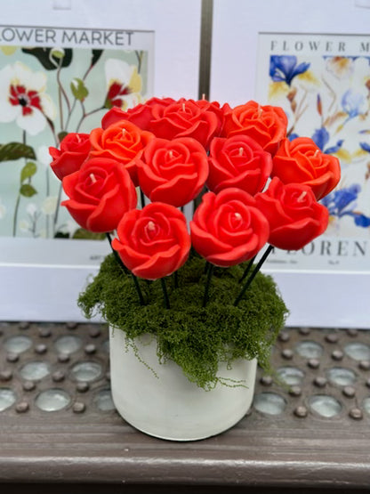 Rose candle Bouquet