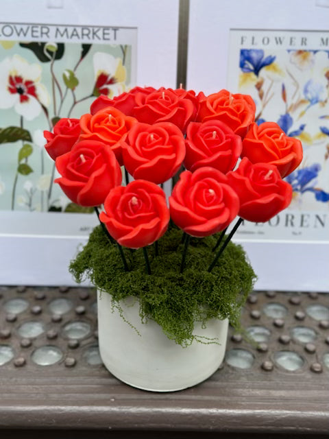 Rose candle Bouquet