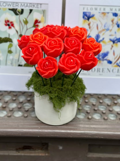Rose candle Bouquet