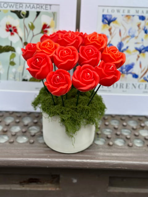 Rose candle Bouquet