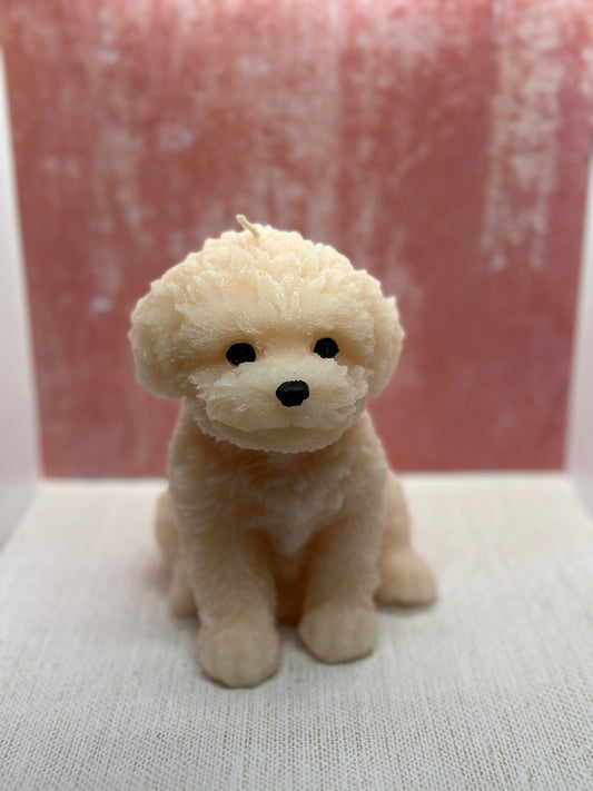 LARGE CUTE DOG CANDLE