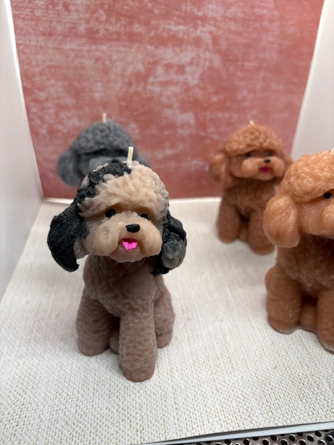 Poodle candle dog (medium)